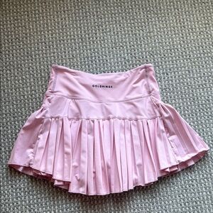 Pink Pleated Women's Skirt